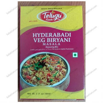 Telugu Hyderabadi Veg Biryani Masala 100G