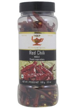 Deep Red Chilli Whole (Bottle) 100g