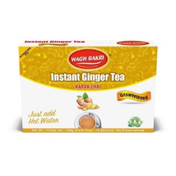 Wagh Bakri Instant Ginger Tea (Unsweetened) 140g