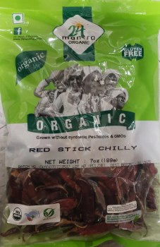 24 Mantra Organic Red Stick Chilli 7 Oz