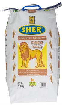 Sher Whole Wheat Atta 20 Lb
