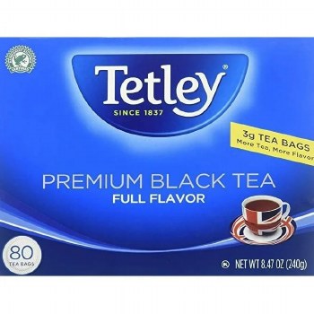 Tetley Premium Black Tea 80 Tea Bags 240 G