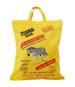 Zebra XXL Sela Basmati Rice 10 Lbs