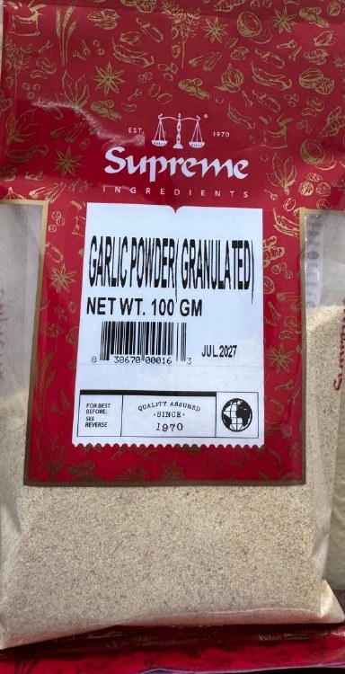 Supreme Granulated Garlic Powder 100 G