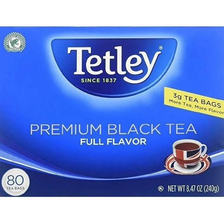 Tetley Premium Black Tea 80 Tea Bags 240 G