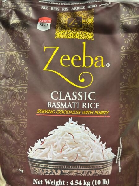 zeeba classic basmati rice 10lb
