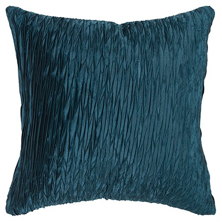 CRINKLE TEAL CUSHION