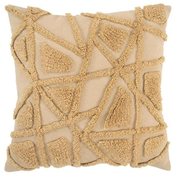 TUFTED GOLD CUSHION