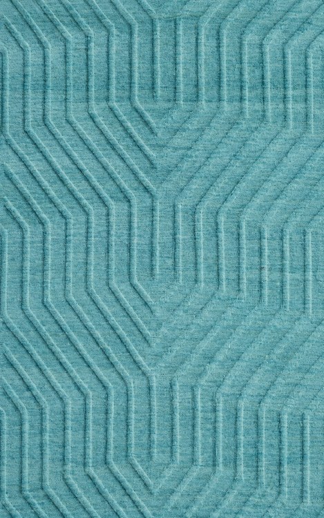 TECHNIQUE BLUE AREA RUG- 8FT x 10FT