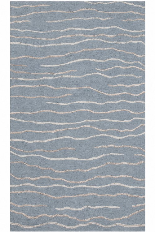 BIXBY BLUE AREA RUG -5FT X 8FT