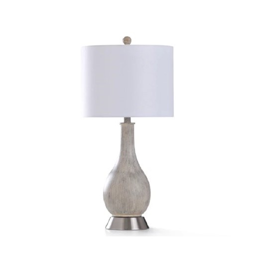 CRYSTAL TABLE LAMP-CREAM