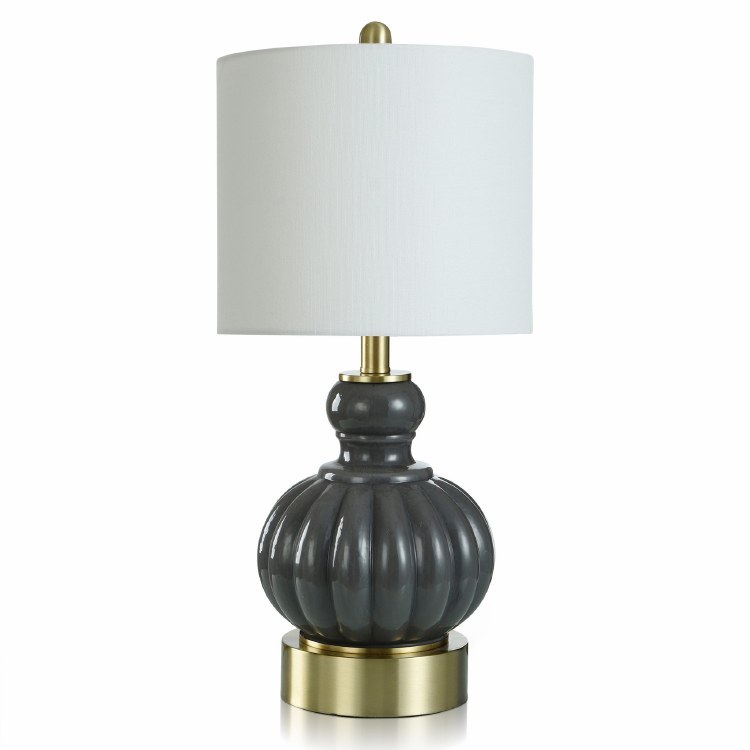 TABLE LAMP-SHADOW GREY
