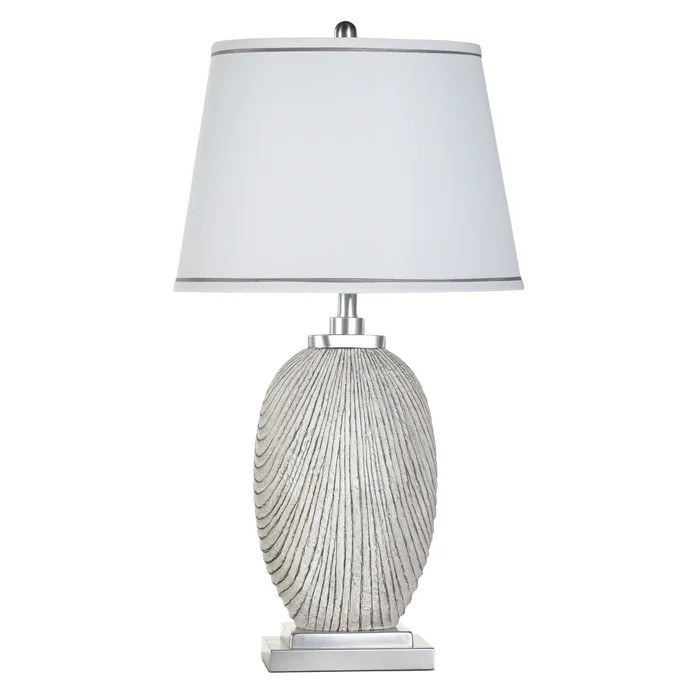 RESIN & STEEL TABLE LAMP