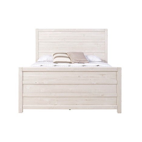 ROMNEY ANTIQUE WHITE BED-QUEEN