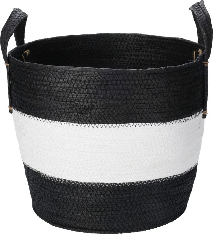 BASKET BLACK & WHITE-MEDIUM