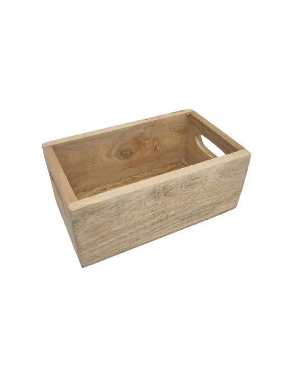 MANGO WOOD  STORAGE BOX - SMALL