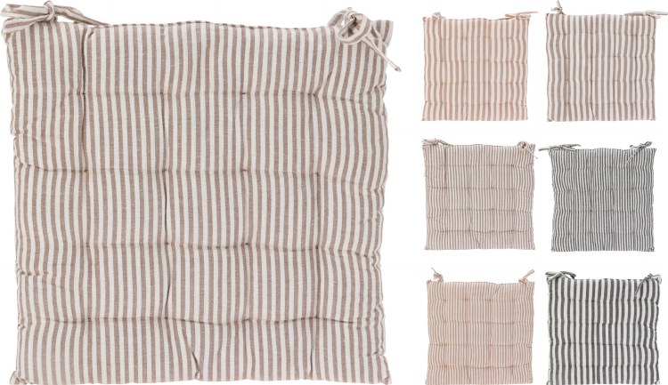 STRIPED SEATPAD CUSHION