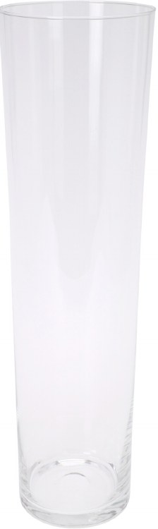 CONICAL CLEAR GLASS VASE