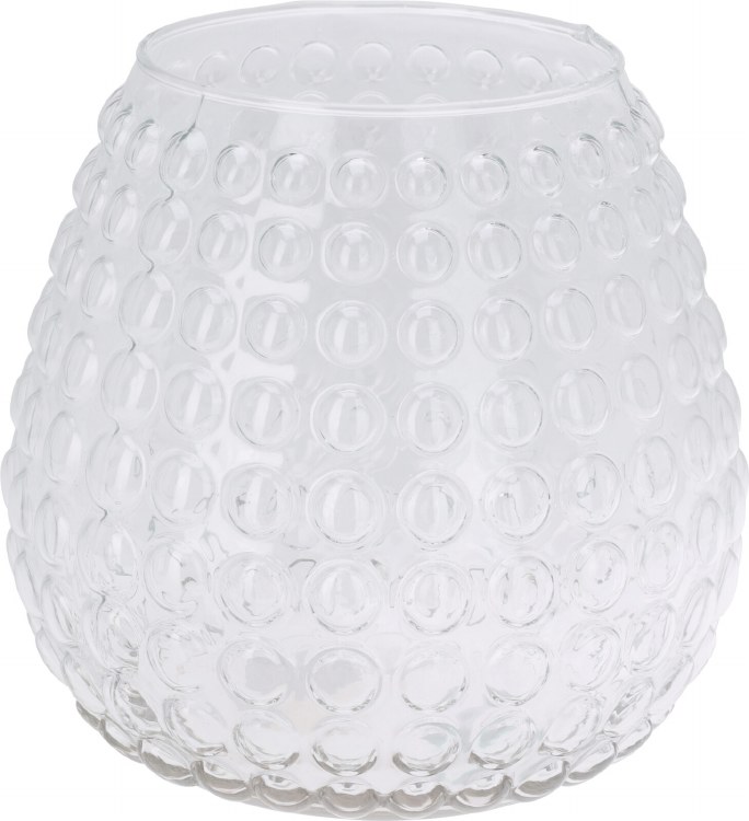 BUMPS CLEAR GLASS VASE