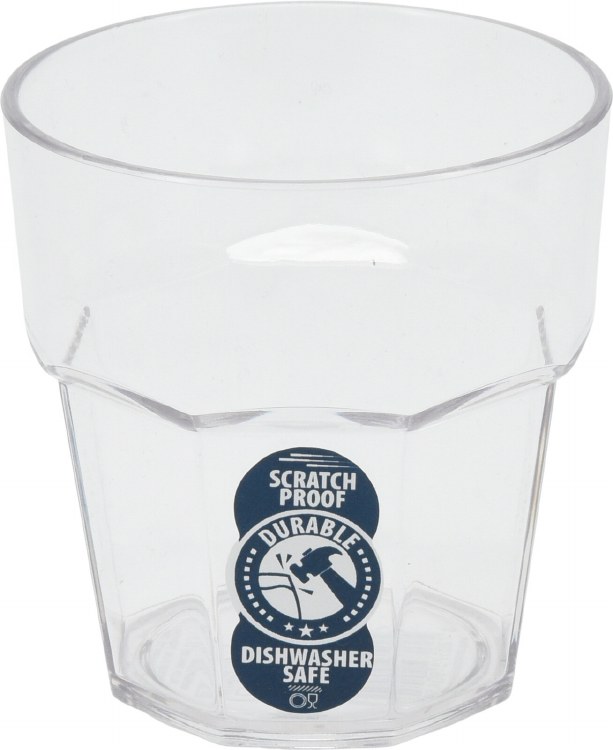 CLEAR DOUBLE OLD FASHION GLASS