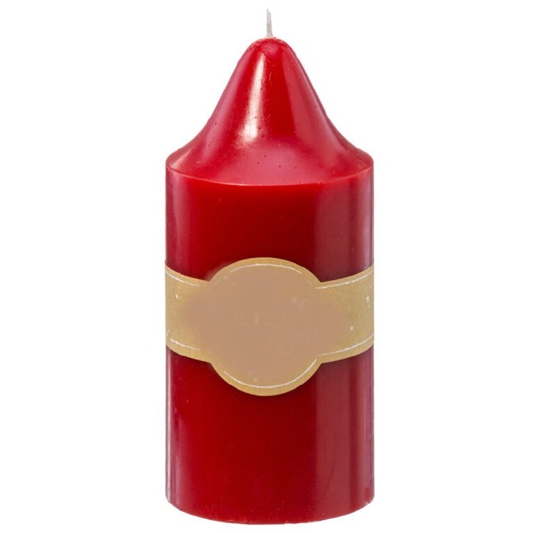 PILLAR CHURCH CANDLE-RED