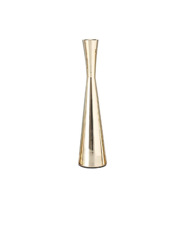GOLD CONE CANDLE HOLDER- MD
