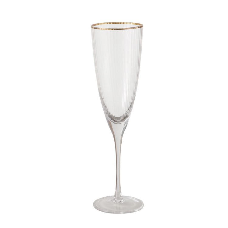 SOFIA GOLD RIM CHAMPAGNE GLASS