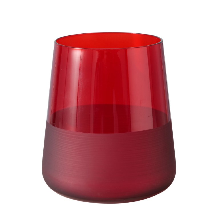 MOLUNA RED GLASS TUMBLER