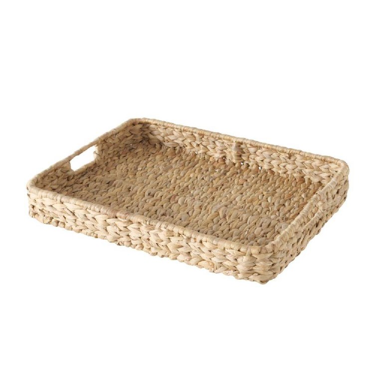 CADO RECTANGLE WATER HYACINTH TRAY-LARGE