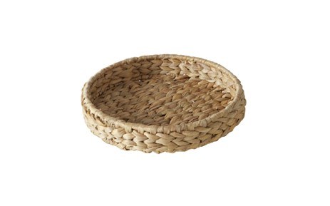 CADO ROUND WATER HYACINTH TRAY-SMALL