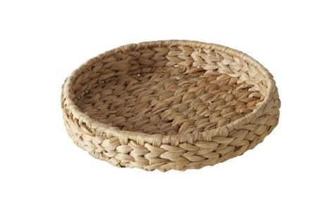 CADO ROUND WATER HYACINTH TRAY-LARGE