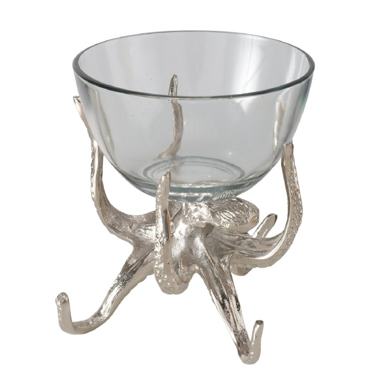 OCTOPUS BOWL-SILVER