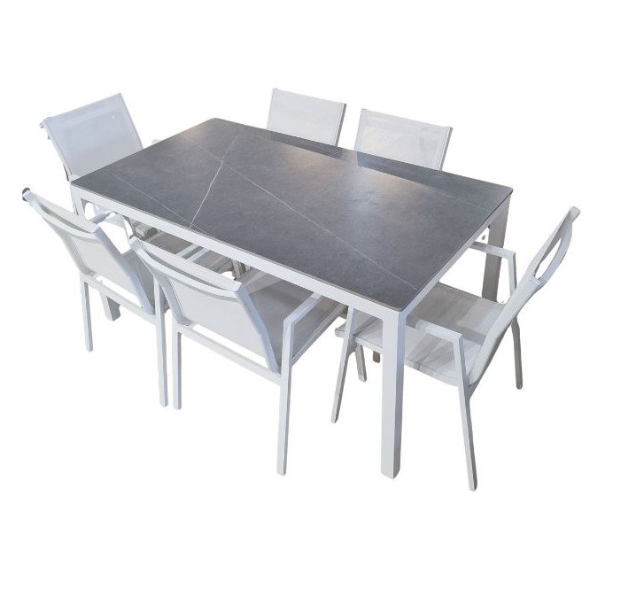 OUTDOOR DINING TABLE & 6 CHAIRS