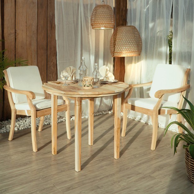 URSULA TEAK BISTRO SET