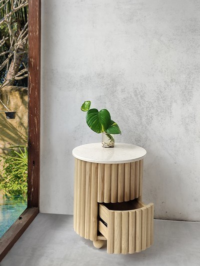 NELSON ROUND TABLE W/MARBLE