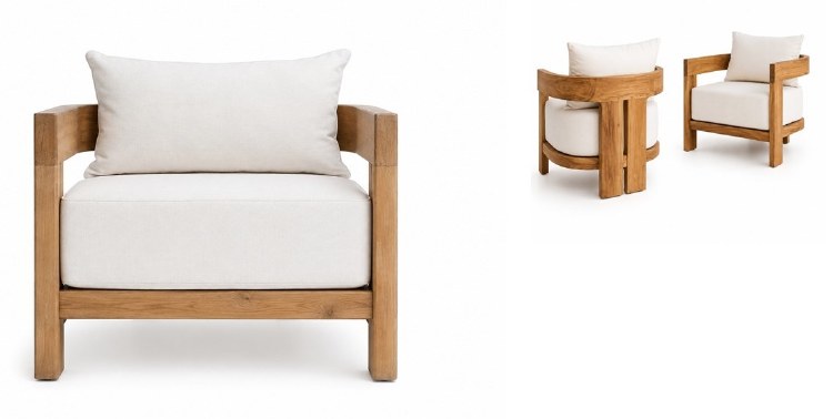 NAGOYA ARMCHAIR W//CUSHIONS