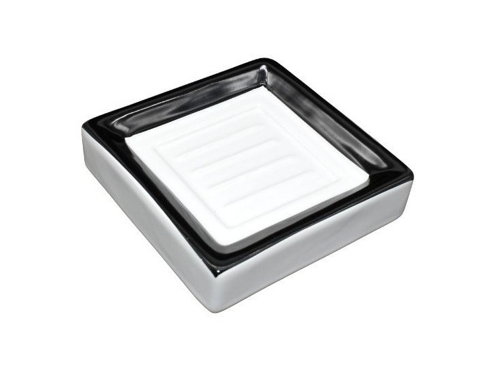 BLACK & WHITE SOAP DISH