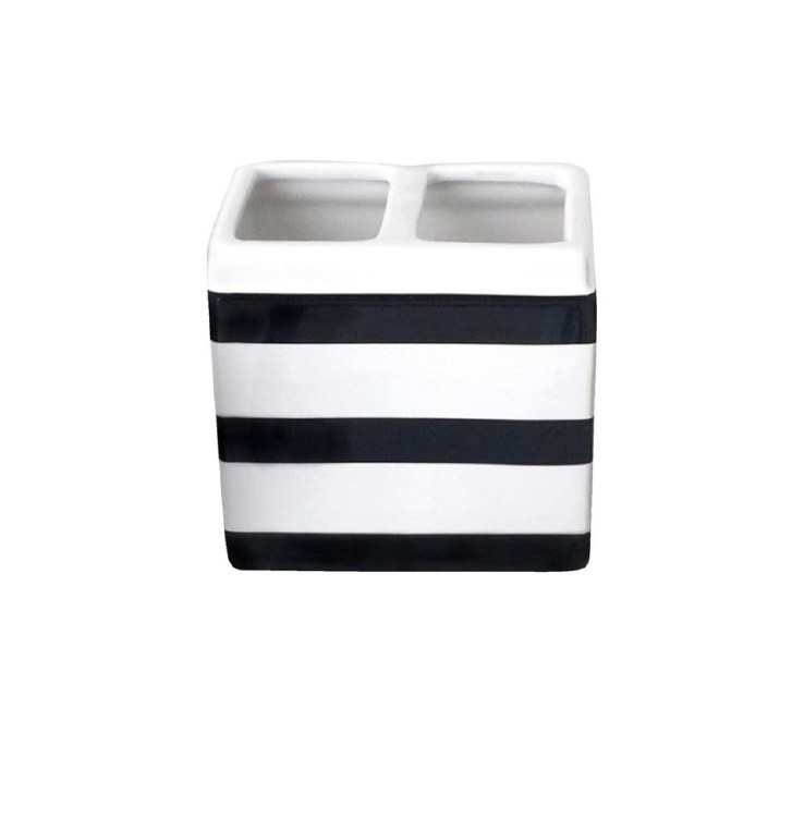 BLACK & WHITE TOOHTBRUSH HOLDER