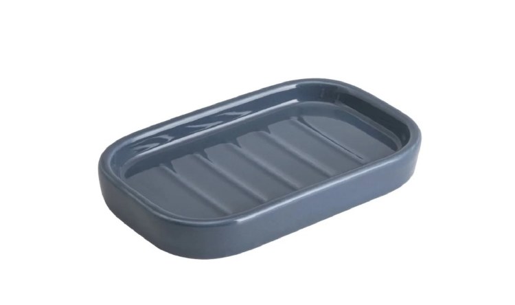 NAVY BLUE SOAP DISH 5.5"