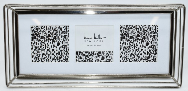 3-SECTIOPN OPEN PICTURE FRAME-SILVER