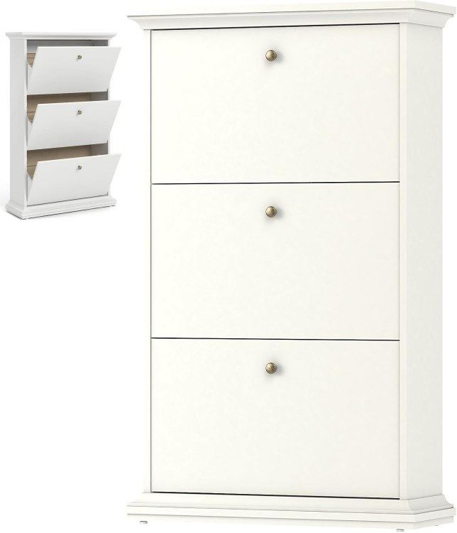 SHOE CABINET W/3 DRAWERS