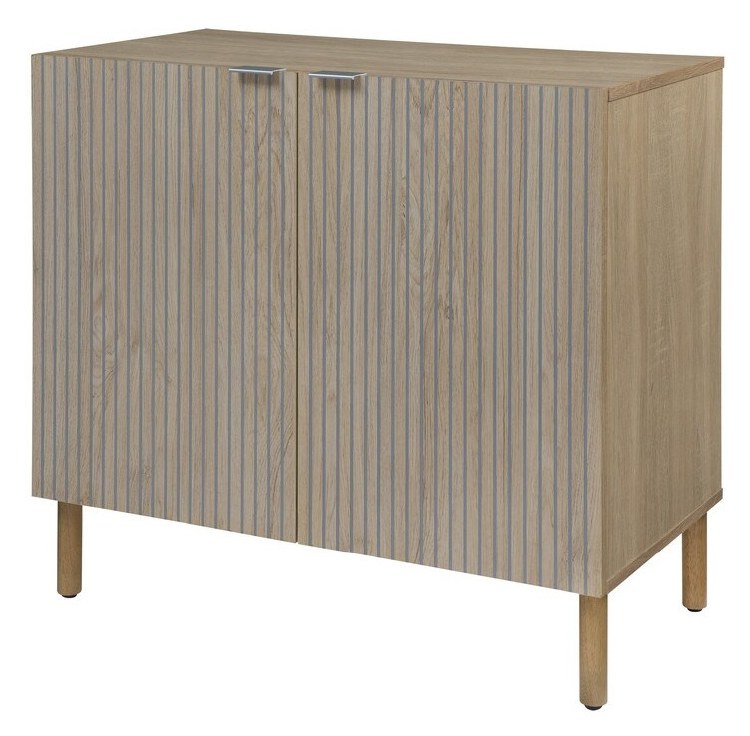 CABINET 2 DOOR BROWN WASHED