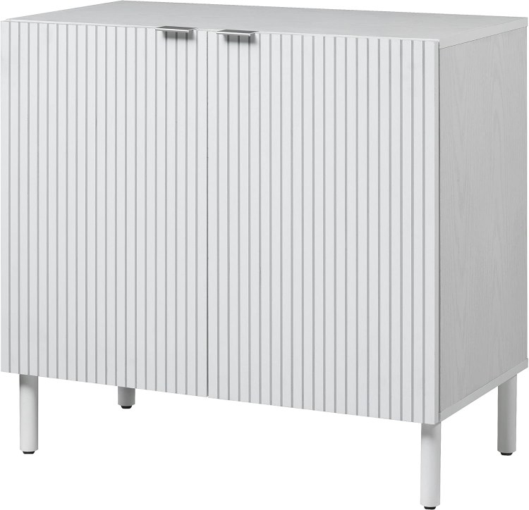 CANBINET 2 DOOR WHITE WASHED