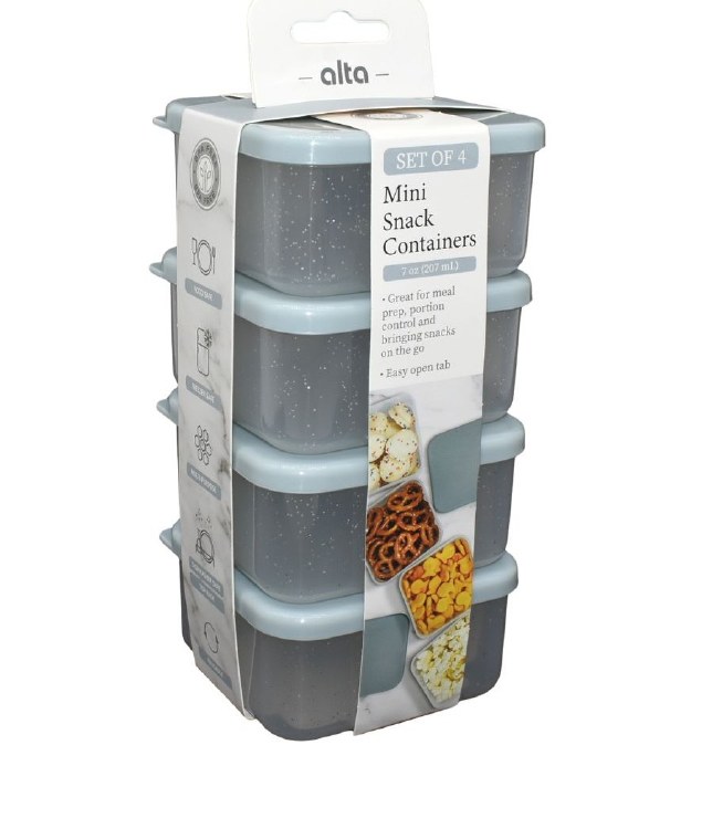 GLITTER STOARAGE CONTAINER-SET OF 4