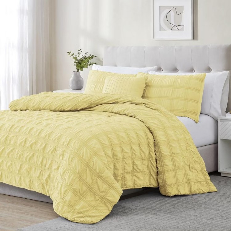 ELIZA COMFORTER SET KING-YELLOW