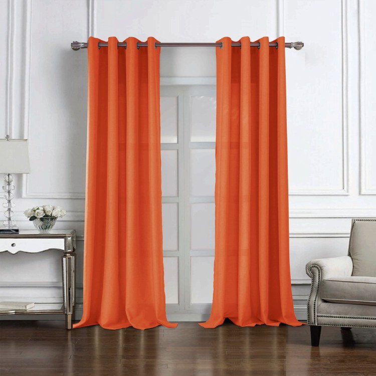 COLE CURTAIN-ORANGE