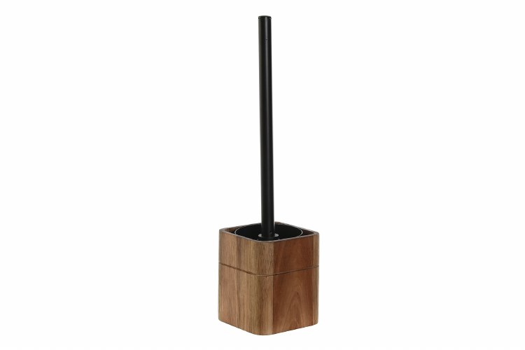 TOILET BRUSH W/ NATUARL ACACIA HOLDER
