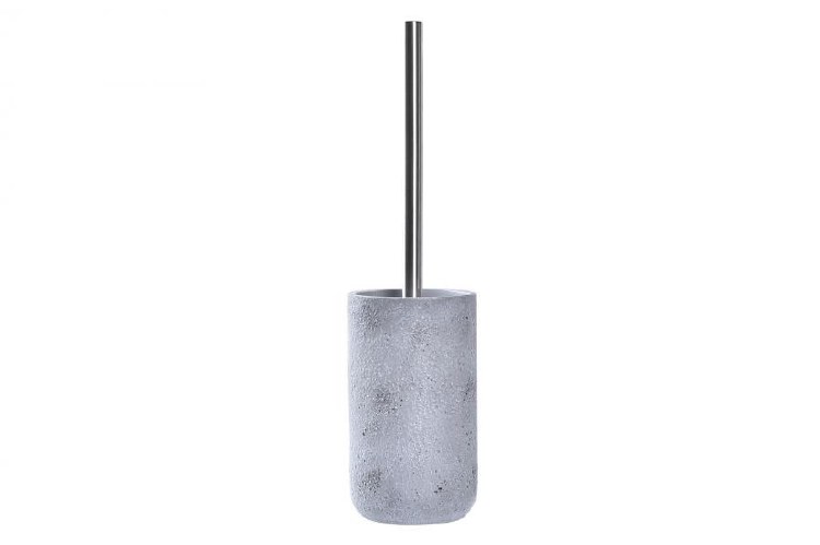 TOILET BRUSH W/GREY ONYX HOLDER