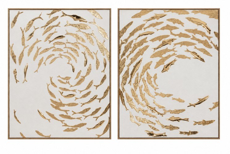 GOLD FISH WALL ART