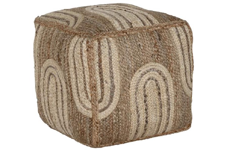 NATURAL JUTE OTTOMAN